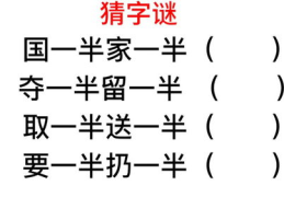 要一半分一半的谜底是什么,揭示谜底背后的智慧之谜